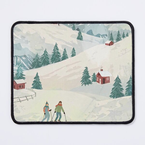 Item preview, Winterwondeland Skiing in the Alpes style designed and sold by taika tori.