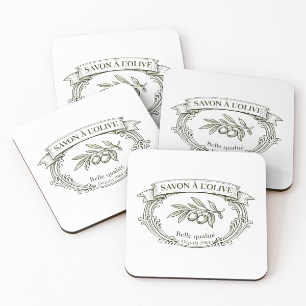 Aperçu de l'œuvre Savon à l’Olive Vintage Français Soap Label T-Shirt créée et vendue par LoppiPrintShop.