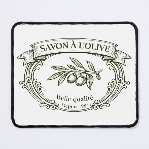 Item preview, Savon à l’Olive Vintage French Soap Label T-Shirt designed and sold by LoppiPrintShop.