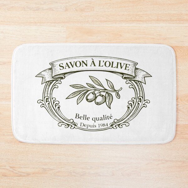 Item preview, Savon à l’Olive Vintage French Soap Label T-Shirt designed and sold by LoppiPrintShop.