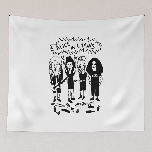 Item preview, Alice In Chains Hand Drawn Band Cartoon designed and sold by Anthonedd.