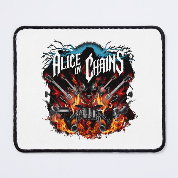 Item preview, Alice In Chains Flaming Grunge Emblem designed and sold by Anthonedd.