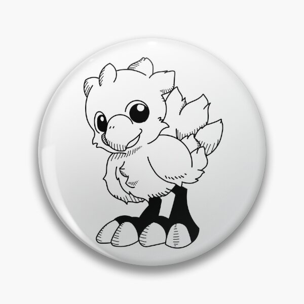 Item preview, chocobo designed and sold by Kama black&white.