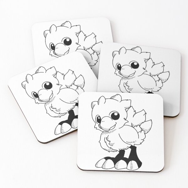 Item preview, chocobo designed and sold by Kama black&white.