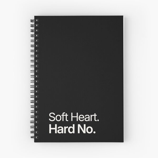 Item preview, Soft Heart. Hard No. Sarcastic Adult Humor Quote designed and sold by DigitalGemShop.