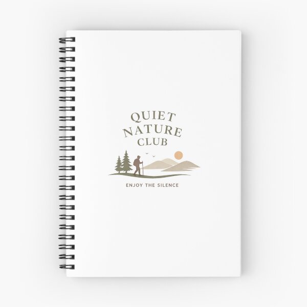 Item preview, Quiet Nature Club – Minimalist Hiking & Introvert Outdoor Aesthetic Design designed and sold by PopPizzazz.