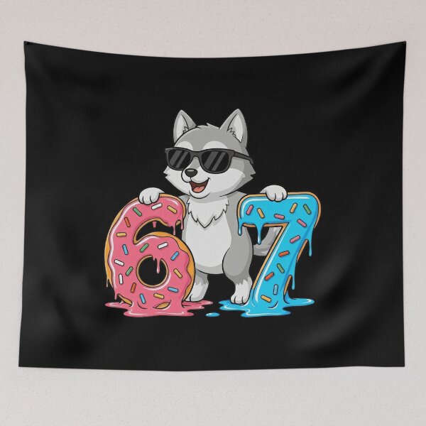Item preview, Cool Wolf Birthday 67 Donut T-Shirt designed and sold by LashondaGreen89.