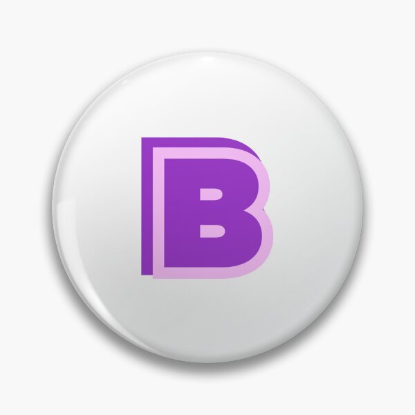 Item preview, Purple B - Classic Stylized Initial Alphabet Letter designed and sold by stickerorange.