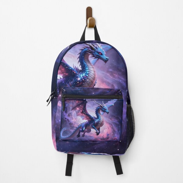 Item preview, A dragon in a galaxy full of vibrant nebulae designed and sold by Marcu Ioachim.