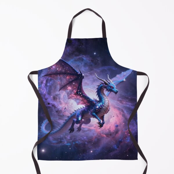 Item preview, A dragon in a galaxy full of vibrant nebulae designed and sold by Marcu Ioachim.