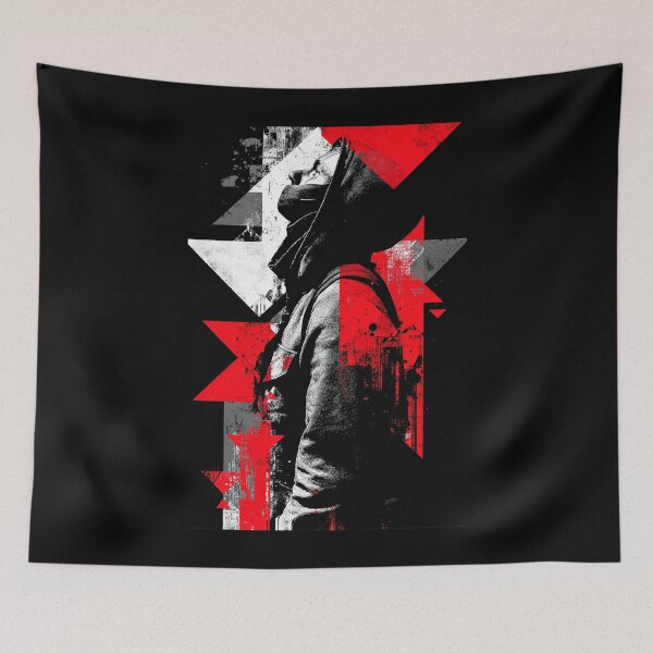Item preview, Urban Shadow – Abstract Hooded Figure designed and sold by wolfgangrainer.