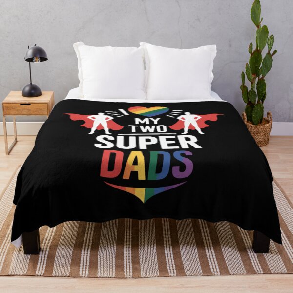 Item preview, I Love My Two Super Dads LGBT Pride Proud Gay Daddy designed and sold by gourpmerzihd.