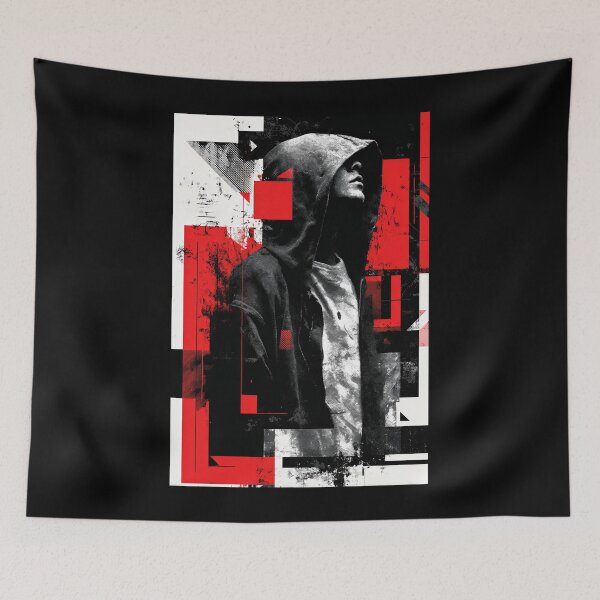 Item preview, Urban Shadow – Abstract Hooded Figure designed and sold by wolfgangrainer.