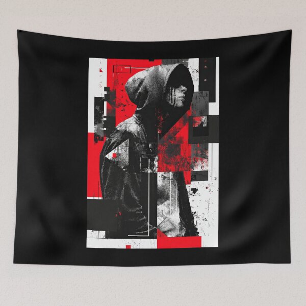 Item preview, Urban Shadow – Abstract Hooded Figure designed and sold by wolfgangrainer.