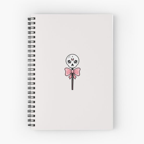 Item preview, Cute Skull Lollipop - Pastel Goth Pink Bow Art designed and sold by minki-graphics.