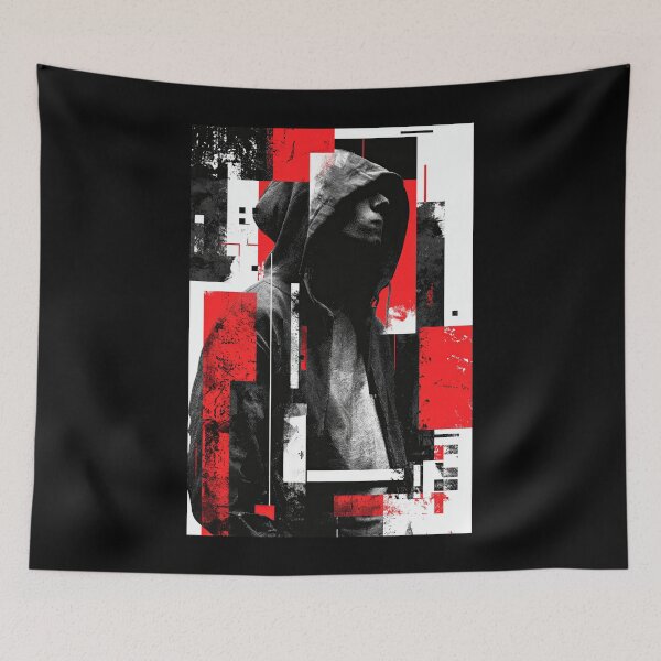 Item preview, Urban Shadow – Abstract Hooded Figure designed and sold by wolfgangrainer.