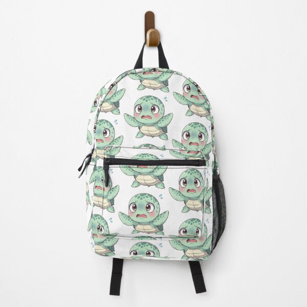 Item preview, white Shy Anxious Kawaii Anime Sea Turtle designed and sold by zoughlal.