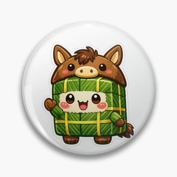 Item preview, Horse Bánh Chưng – Cute Vietnamese Tet Zodiac designed and sold by PunchDrop.