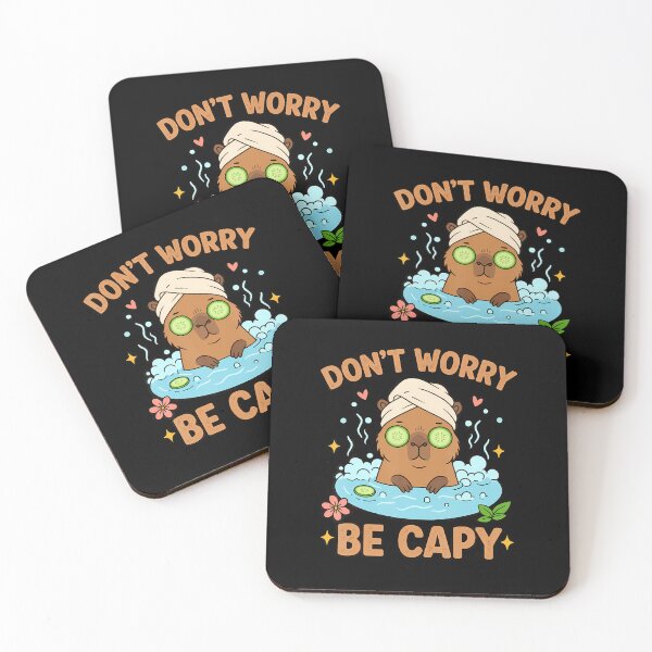Item preview, Don't Worry Be Capy designed and sold by RoseannaDomoniq.