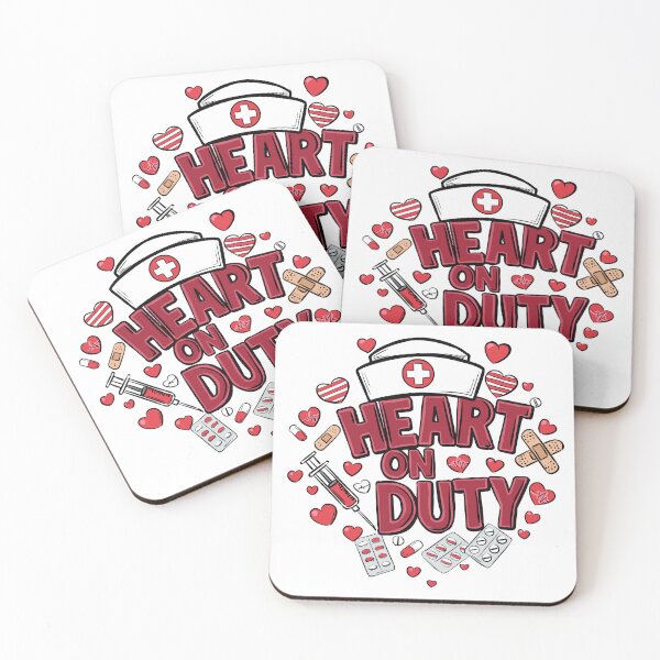Item preview, Heart On Duty Nurse Art designed and sold by MartynaKanik.