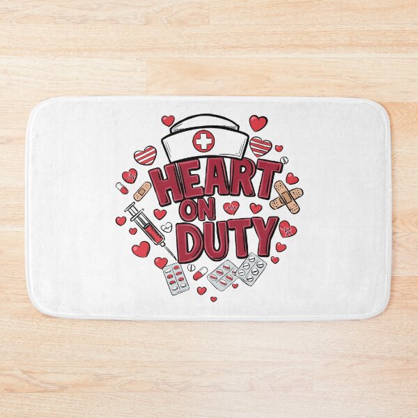 Item preview, Heart On Duty Nurse Art designed and sold by MartynaKanik.