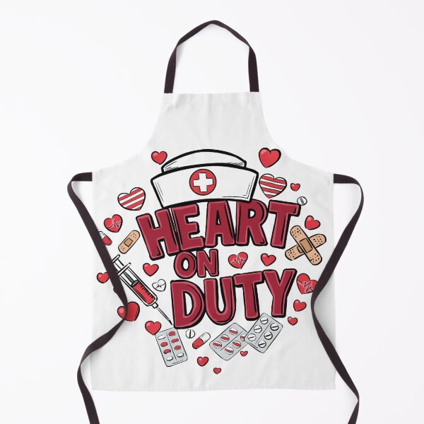 Item preview, Heart On Duty Nurse Art designed and sold by MartynaKanik.