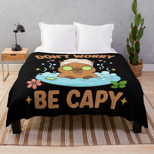 Item preview, Don't Worry Be Capy designed and sold by RoseannaDomoniq.