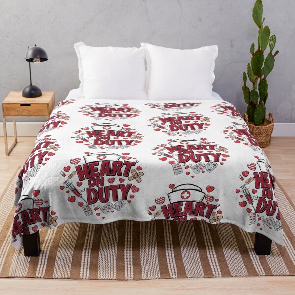Item preview, Heart On Duty Nurse Art designed and sold by MartynaKanik.