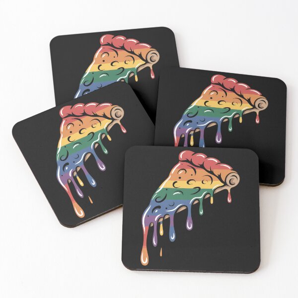 Item preview, Ice Cream Drip Pizza Rainbow Lesbian Gay Pride designed and sold by gourpmerzihd.