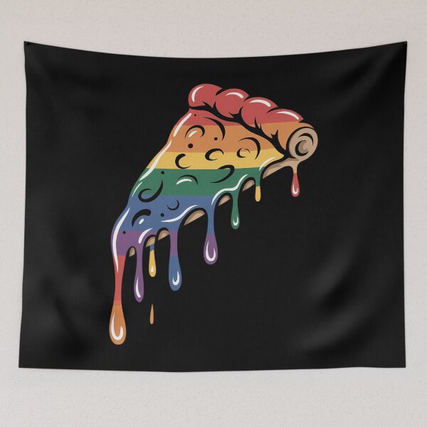 Item preview, Ice Cream Drip Pizza Rainbow Lesbian Gay Pride designed and sold by gourpmerzihd.