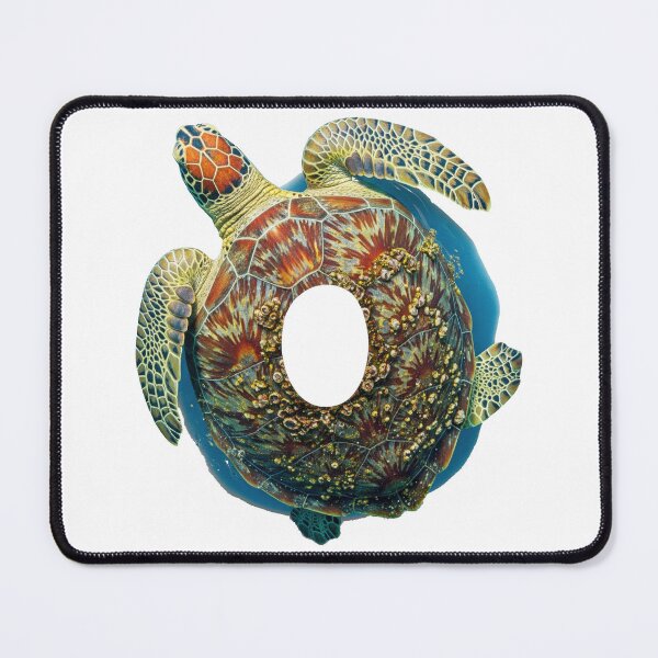 Item preview, white Realistic Green Sea Turtle Ocean Wildlife Portrait designed and sold by zoughlal.