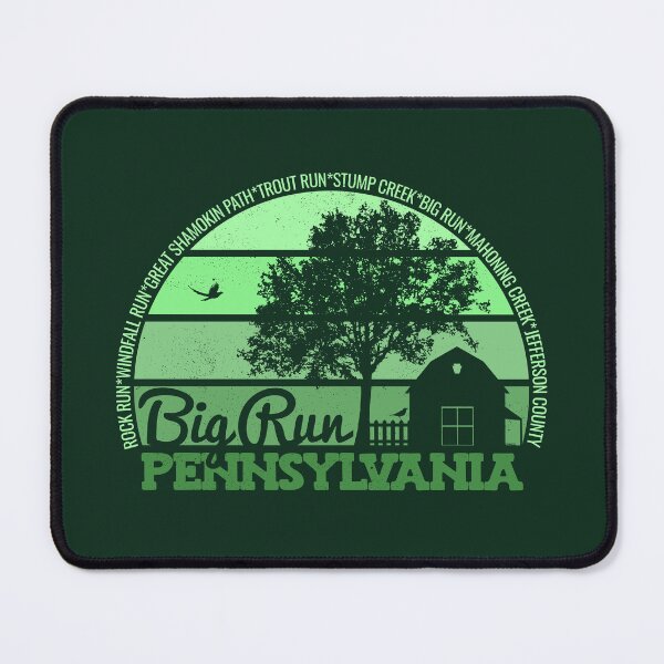 Item preview, Big Run Pennsylvania Sunset Retro Vintage Local Pride Logo designed and sold by CRHPOD20.