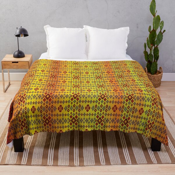 Item preview, Radiant Red & Royal Gold - Majestic Thai Prosperity Pattern designed and sold by OIL Pattern Design .