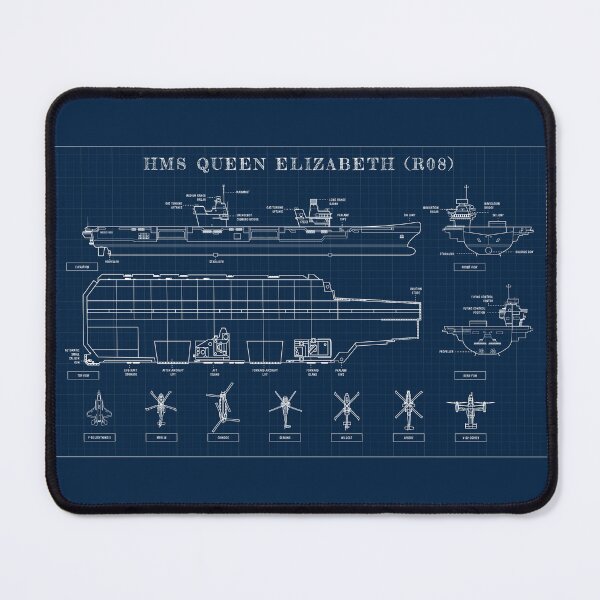 Item preview, HMS Queen Elizabeth (R08) (Navy Blueprint) designed and sold by BGALAXY.