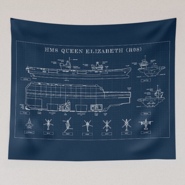 Artikelvorschau, HMS Queen Elizabeth (R08) (Navy Blueprint) entworfen und verkauft von BGALAXY.