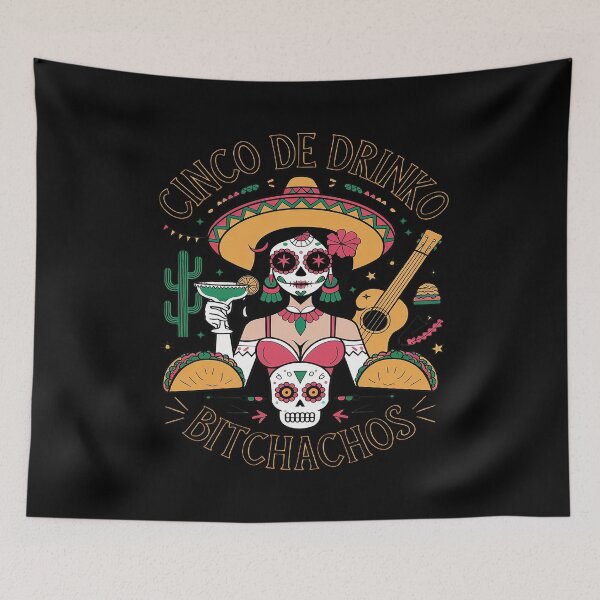 Item preview, Cinco De Mayo Mexican Party Cinco De Drinko Bitchachos8  designed and sold by FadeOfThrone.