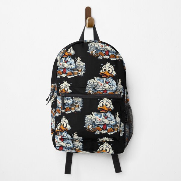 Item preview, Overworked Duck Reading a Bad Report Illustration designed and sold by TeeTimeTreasure.