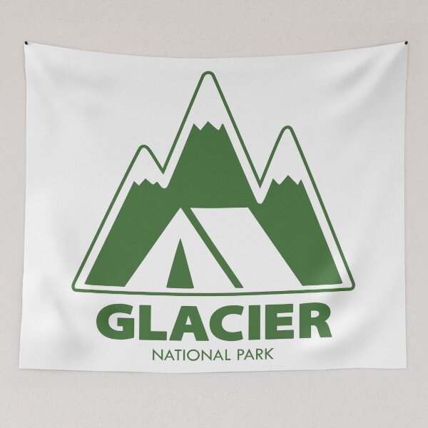 Item preview, Glacier National Park Mountains Camping designed and sold by Esskay Designs.