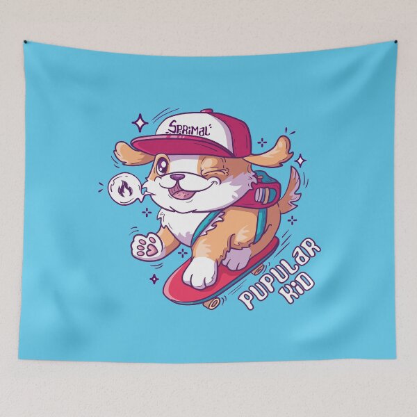 Item preview, Pupular Kid - puppy popular kid pun designed and sold by SPIRIMAL.