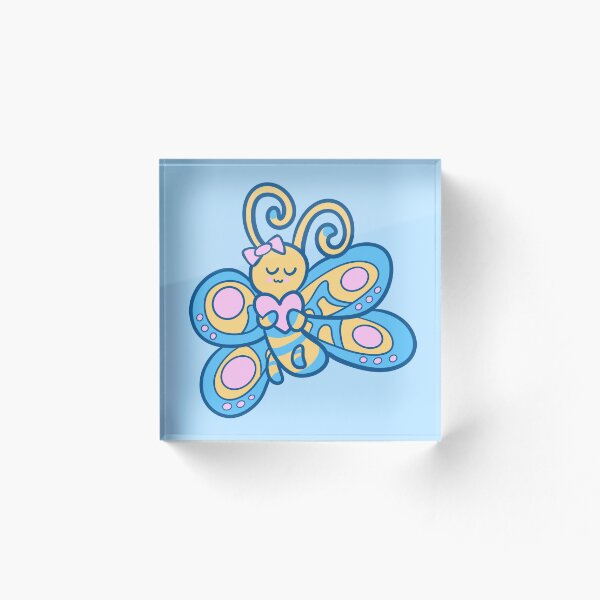 Artikelvorschau, Süßer, liebevoller Schmetterling – Niedliches Insekten-Design in Pastellfarben entworfen und verkauft von SolarWayfarer.