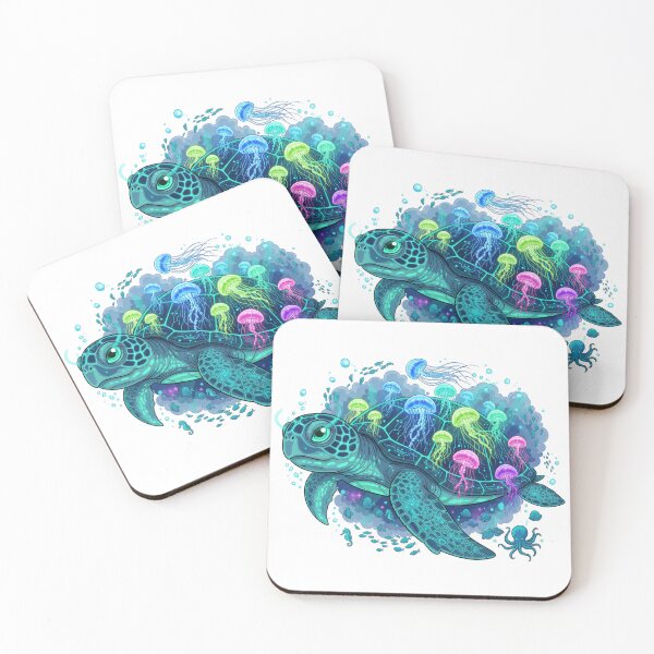 Item preview, white Mosaic Tile Japanese Wave Pattern Turtle designed and sold by zoughlal.