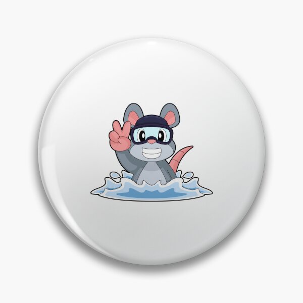 Item preview, Mouse Swimming Swimming goggles Summer designed and sold by Snabdesign84.