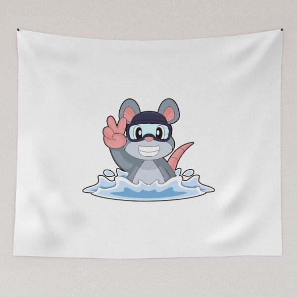 Item preview, Mouse Swimming Swimming goggles Summer designed and sold by Snabdesign84.