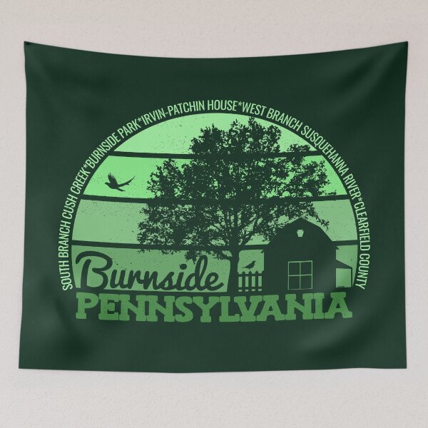 Item preview, Burnside Pennsylvania Sunset Retro Vintage Local Pride Logo designed and sold by CRHPOD20.