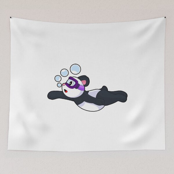 Item preview, Panda Swimming Swimming goggles Summer designed and sold by Snabdesign84.