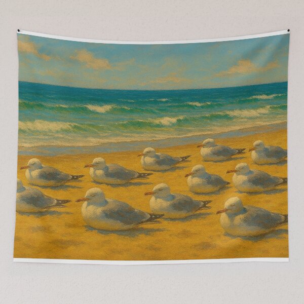 Item preview, Sea’s and Seagulls designed and sold by Lady_daisy.
