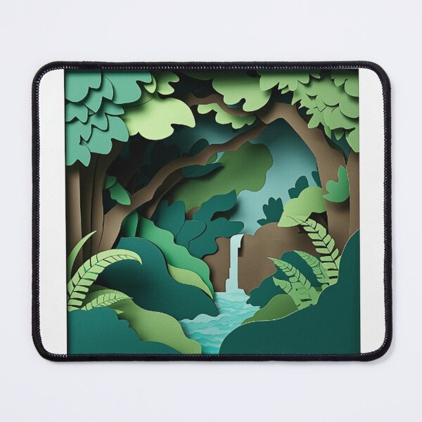 Item preview, Tropical Forest Paper-Cut Illustration designed and sold by Wonderful Designs.