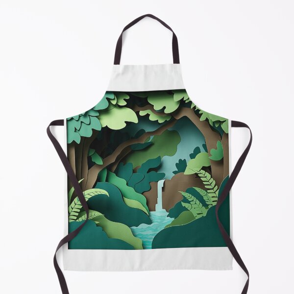 Item preview, Tropical Forest Paper-Cut Illustration designed and sold by Wonderful Designs.