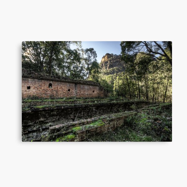 Sandstone Cliffs and Ruins - Newnes - Wollemi National Park, NSW Canvas Print