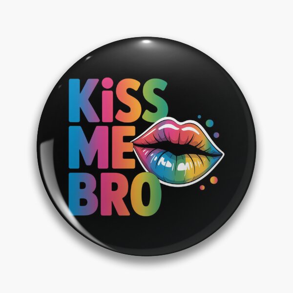 Item preview, Kiss Me Bro - Funny Gay Rainbow Lips LGBTQ Pride CSD Men designed and sold by lilensgavadur.